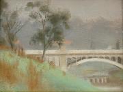 Clarice Beckett Punt Road Bridge France oil painting artist